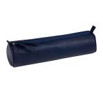 CUIR TEINTÉ Trousse Ø5,5x22 cm Bleu foncé