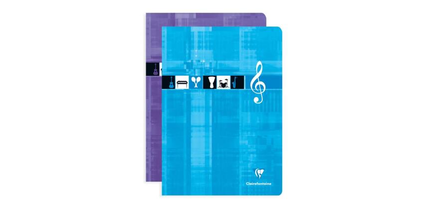 Cahier Musique piqué A4 48 pages Couleur aléatoire - Assortis