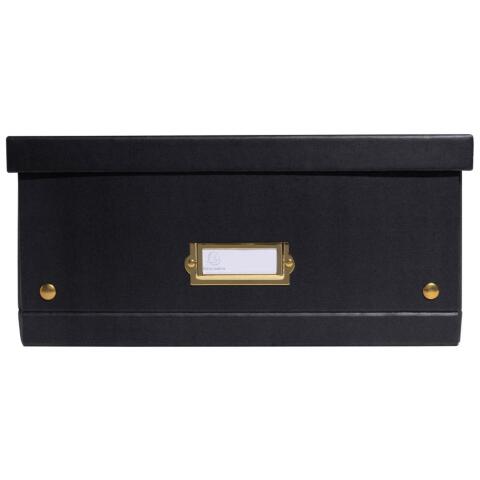 Cajas de almacenamiento NeoDeco - 35x51,5x16 cm, A3+ - Negro