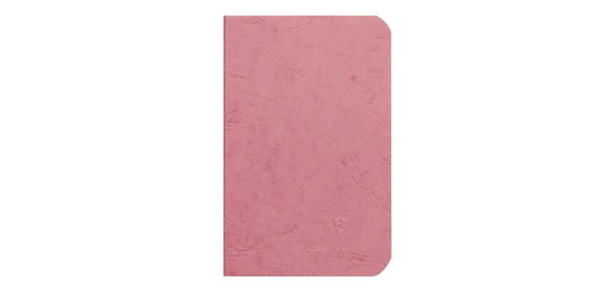 Cahier piqué Age Bag 9x14 cm 96 pages uni - Rose antique