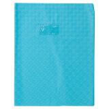 Protège-cahiers grain losange PVC 18/100ème avec porte-étiquette 24x32 cm