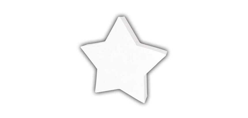 Etoile pleine 20,5cm - Blanc