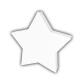 Etoile pleine 20,5cm - Blanc