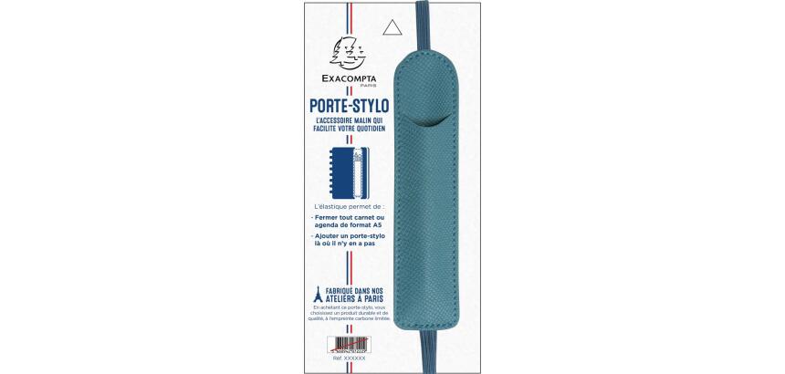 Porte-stylo avec élastique Kaa 3,5 x 15,5 cm - Coloris aléatoire