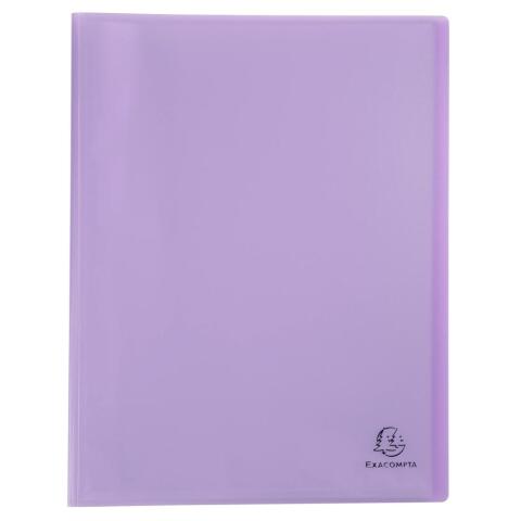 Carpetas de fundas polipropileno Chromaline Pastel semi-rígido 5/10º - (Vistas: 80 Fundas: 40) - 24x32 cm para A4 - Malva