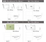 PAPIERS MARBRÉS, Paquet de 20 enveloppes Pollen 162x229mm 120g/m2 - Chamois marbré