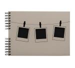 Album photo à spirales 50 pages noires Instants