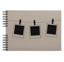Spiral photo album 50 black pages Instants