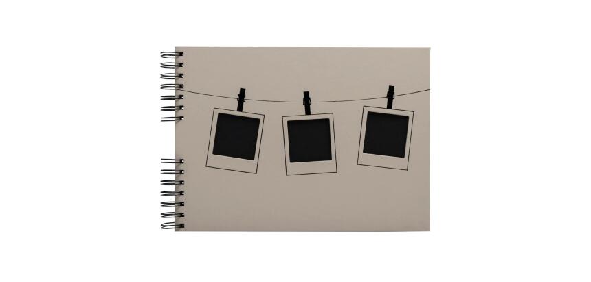 Album photo à spirales 50 pages noires Instants