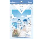ODELIA, Bloc de coloriage multi-techniques de 20 feuilles A4 250g, Les villes