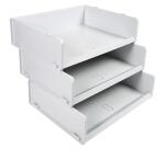 Corbeille à courrier multitri Office - Gris lumière