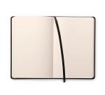 Webnotebook A5 192 pages uni papier ivoire 90g fermeture élastique - Noir