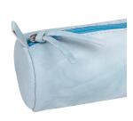 TIE&DYE Trousse ronde Ø5,5x22 cm, bleu ciel - Bleu ciel