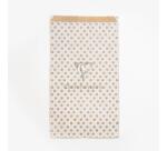 Sach.x50 poch. Kraft, GF pois fond blanc - Blanc