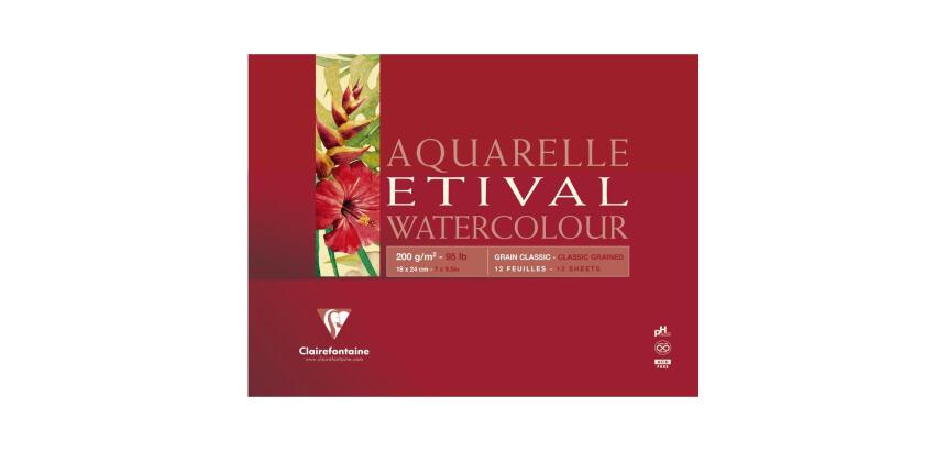 Etival bloc collé 4 côtés 10F 18x24cm 200g grain classic