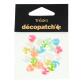 Sachet 24 coeurs 1cm - pearl pastel - Assortiment pastel