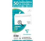 Paquet de 50 Enveloppes Blanches DL-110x220mm - Auto-Adhésives - 80g/m2 - Caisse de 2000 enveloppes. - Blanc