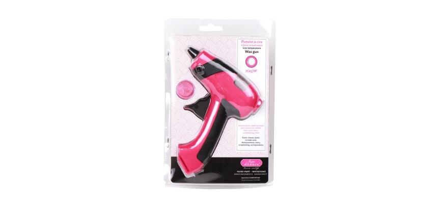 Petit pistolet cire spécial loisirs créatifs - fuchsia