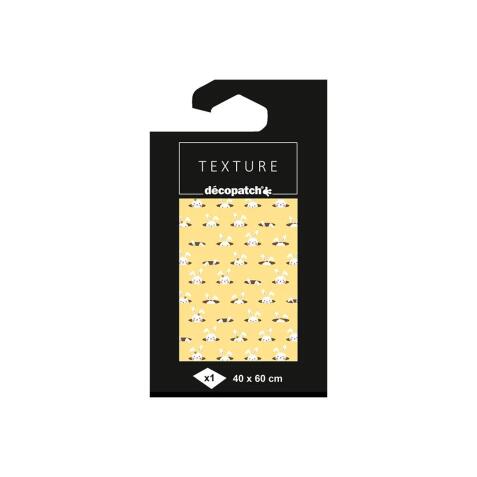 Papier Texture Décopatch n°781 - 1 feuille 40x60cm - Jaune
