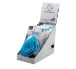 Adhesivo doble cara (expositor de 6) 10x7 cm - Rollo de 13 m - Turquesa