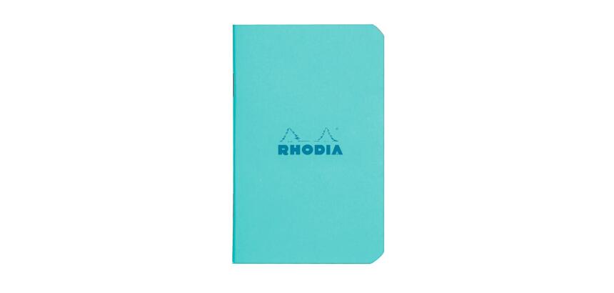 Rhodia Couleur Notebook - No.11 - A7 - Lined - Side Stapled - Sky Blue