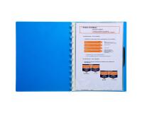 Recharge de 20 pochettes pour protège-documents à anneaux détachables en polypropylène - A4 - Cristal translucide