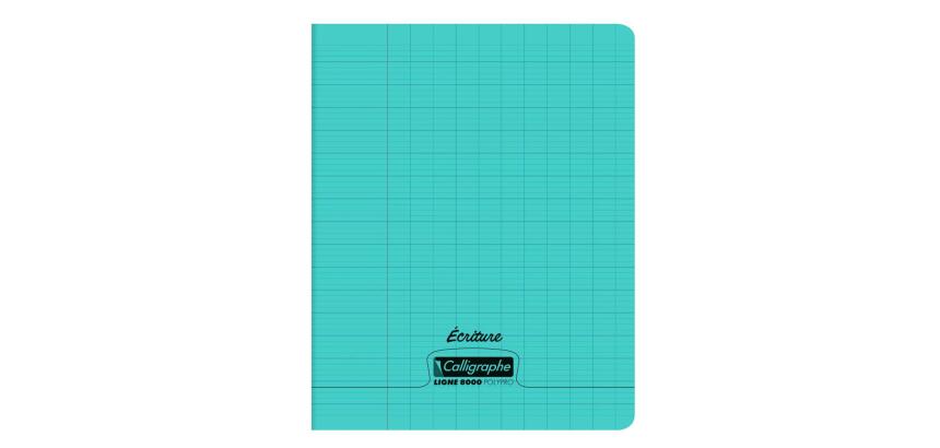 Cahier d'écriture piqué 8000 POLYPRO 17x22 cm 32 pages grands carreaux 2 ,5mm 90 g