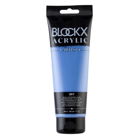 Peinture acrylique fine tube 250ml - Bleu d'outremer clair