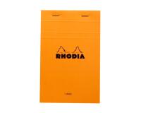 Bloc agrafé Rhodia N°14 11x17 cm 80 feuillets ligné 80g - Orange