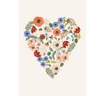 SET DE CORRESPONDANCE THÉMATIQUE, 8 enveloppes Pollen C6 (114x162mm) 120g + 8 cartes pliées 110x155m 185g, Amour