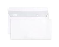 Boite de 500 Enveloppes Blanches DL- 110x220mm - Auto-Adhésives - 90g/m2 - Blanc