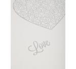 Livre d'or 100 pages blanches Harmony - 27x22 cm vertical - Blanc pailleté