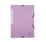 Boite de classement Cartobox livrée à plat Dos 25mm carte lustrée Aquarel - A4 - Couleurs assorties