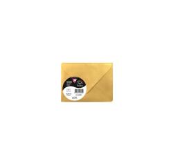 Paquet de 5 enveloppes Pollen 75x100mm 120g/m2 - Or