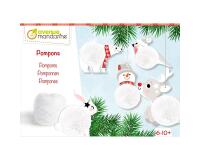 Boîte créative, Pompons à suspendre - Blanc