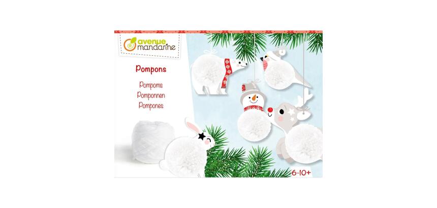 Boîte créative, Pompons à suspendre
