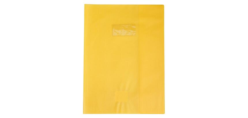 Protège-cahiers grain cuir PVC 22/100ème 24x32 cm