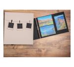 Album photo à spirales 50 pages noires Instants