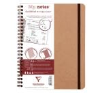 My.Notes Age Bag carnet reliure intégrale à marges détachables A5+ 120 pages détachables ligné + cadre en-tête - Tabac