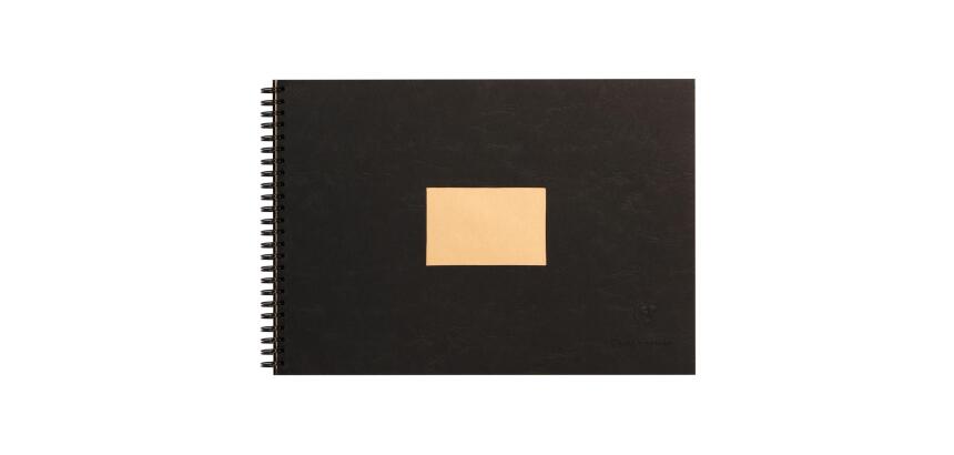 Kraft album spiralé 60F A4 90g - Noir