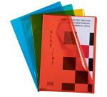 Bolsa de 10 Dossiers con uñero A4 12/100e calidad superior polipropileno liso - Colores surtidos