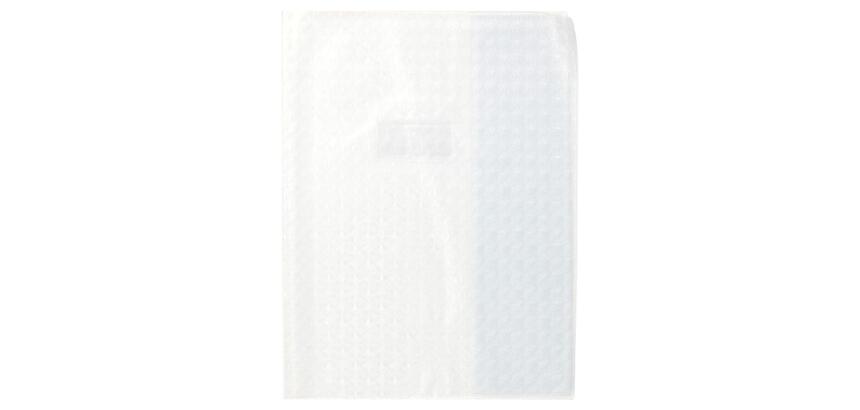 Protège-cahiers grain losange PVC 18/100ème avec porte-étiquette A4