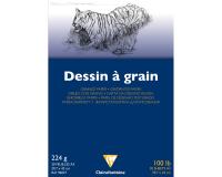 Dessin à Grain bloc collé 20F A3 224g