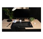 VADE/Almohadilla de escritorio polipiel PU suave, máxima compatibilidad: equipos informáticos - HOME OFFICE - Negro/rojo