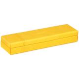 Rhodiarama plumier simili cuir italien 21x5,5x3 cm - Jonquille
