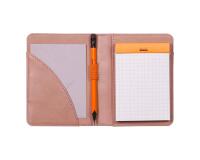 Rhodiarama livret porte-bloc N°11 pour bloc ou carnet format A7 - Bois de rose