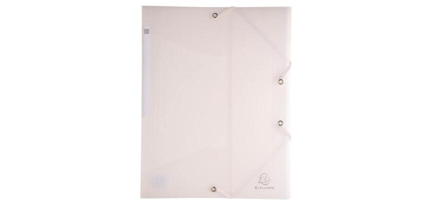 Carpeta Exacompta con gomas y 3 solapas Polipropileno 5/10º Chromaline - A4 - Incoloro