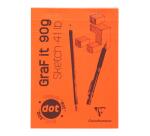 GraF'it dot bloc agrafé 80F A5 90g - Aléatoire
