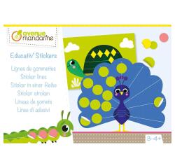 Boîte créative, Educativ' Stickers, Lignes de gommettes - Multicolore