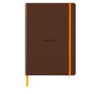 Rhodiarama Notizbuch A5 Softcover, 80 Blatt elfenbein 90g, dot/punktkariert, mit Gummizugverschluss - Bronze
